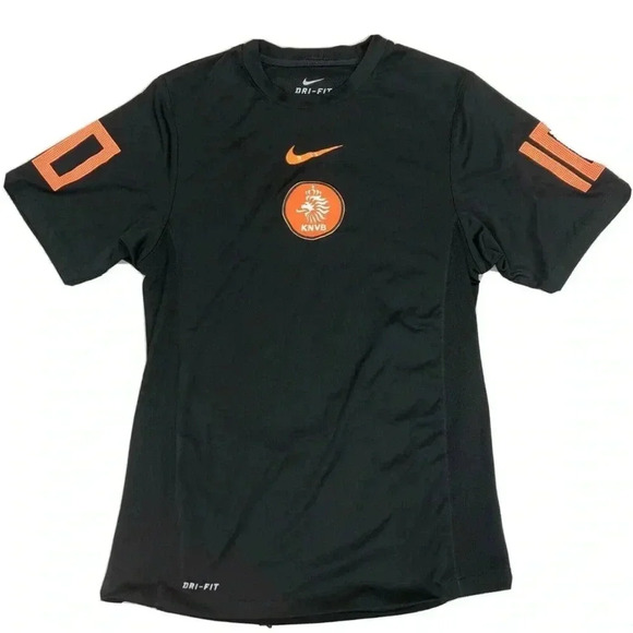 Nike Dri Fit KNVB Nederland Football Training Shirt Jersey Men's Size L - Picture 1 of 5